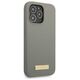 Original Case IPHONE 13 PRO Guess Hard Case Silicone Logo Plate MagSafe (GUHMP13LSPLG) gray 3666339056919