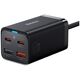 Baseus wall charger GaN3 Pro PD 65W 2x USB-C 2x USB black + USB-C - USB-C cable 6932172600334