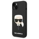 Original Case IPHONE 14 PLUS Karl Lagerfeld Harcase Silicone Karl's Head Magsafe (KLHMP14MSLKHBK) black 3666339078003