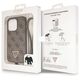 Original Case IPHONE 14 PRO Guess Hardcase Crossbody 4G Metal Logo (GUHCP14LP4TDSCPW) brown 3666339146924