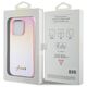 Original Case APPLE IPHONE 15 PRO Guess Hardcase Saffiano Iridescent Script (GUHCP15LPSAIRSP) pink 3666339224806