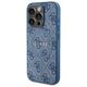 Original Case IPHONE 14 PRO Guess Hardcase 4G Collection Leather Metal Logo MagSafe (GUHMP14LG4GFRB) blue 3666339226589