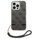 Original Case IPHONE 14 PRO Guess Hardcase 4G Print Strap (GUOHCP14LH4STK) black 3666339093815