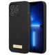 Original Case IPHONE 13 PRO MAX Guess Hard Case Silicone Logo Plate MagSafe (GUHMP13XSPLK) black 3666339056841