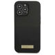 Original Case IPHONE 13 PRO MAX Guess Hard Case Silicone Logo Plate MagSafe (GUHMP13XSPLK) black 3666339056841