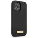 Original Case IPHONE 13 PRO MAX Guess Hard Case Silicone Logo Plate MagSafe (GUHMP13XSPLK) black 3666339056841