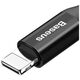 Baseus Spring-loaded cable Lightning 1m 2A (black) 6953156277397
