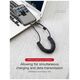 Baseus Spring-loaded cable Lightning 1m 2A (black) 6953156277397