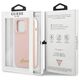 Original Case IPHONE 13 PRO MAX Guess Hardcase Silicone Script Gold Logo Magsafe (GUHMP13XLSLMGLP) light pink 3666339037154