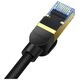 Braided network cable cat.7 Baseus Ethernet RJ45, 10Gbps, 8m (black) 6932172646622