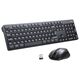Ergonomic Mouse and Wireless Keyboard Combo UGREEN MK006 (Black) 6941876217205