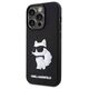 Original Case IPHONE 14 PRO Karl Lagerfeld Hardcase Rubber Choupette 3D (KLHCP14L3DRKHNK) black 3666339122683