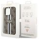 Original Case IPHONE 14 PRO Guess Hardcase 4G Printed Stripe MagSafe (GUHMP14LP4RPSW) brown 3666339119799
