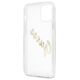 Original Case IPHONE 12 / 12 PRO Guess Hardcase Vintage Script Gold (GUHCP12MKTRSVGO) transparent 3666339004392