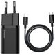 Baseus Incarcator Priza Type-C PD25W + Cablu Type-C - Baseus Super Si (TZCCSUP-L01) - Black 6953156206021 έως 12 άτοκες Δόσεις