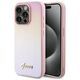 Original Case IPHONE 14 PRO Guess Hardcase Saffiano Iridescent Script (GUHCP14LPSAIRSP) pink 3666339224769