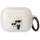 Original Case APPLE AIRPODS PRO Karl Lagerfeld Gliter Karl&Choupette (KLAPHNKCTGT) transparent 3666339088118