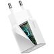 Baseus wall charger Super Si PD 20W 1x USB-C white + USB-C - Lightning cable 6953156230064