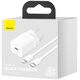 Baseus wall charger Super Si PD 20W 1x USB-C white + USB-C - Lightning cable 6953156230064
