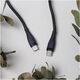 Maxlife MXUC-08 cable USB-C - USB-C 1,0 m 60W black nylon 5900495076908