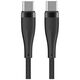 Maxlife MXUC-08 cable USB-C - USB-C 1,0 m 60W black nylon 5900495076908