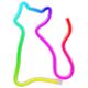 Neon LED RGB CAT FLRN03 + RC Forever Light 5900495398079