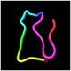 Neon LED RGB CAT FLRN03 + RC Forever Light 5900495398079