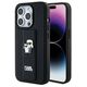 Original Case IPHONE 14 PRO Karl Lagerfeld Hardcase Gripstand Saffiano Karl&Choupette Pins (KLHCP14LGSAKCPK) black 3666339206857