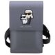 Bag Karl Lagerfeld Saffiano Karl & Choupette Head (KLWBSAKCPMG) silver 3666339123352