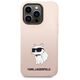 Original Case IPHONE 14 PRO Karl Lagerfeld Hardcase Silicone Choupette (KLHCP14LSNCHBCP) pink 3666339086701