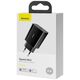 Baseus Speed Mini Quick Charger, USB-C, PD, 3A, 20W (black) 6953156201699