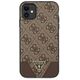 Original Case IPHONE 11 6.1 "Guess Hardcase 4G Triangle Collection GUHCN61PU4GHBR brown 3666339016302