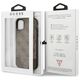 Original Case IPHONE 11 6.1 "Guess Hardcase 4G Triangle Collection GUHCN61PU4GHBR brown 3666339016302