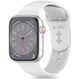Strap for APPLE WATCH 4 / 5 / 6 / 7 / 8 / 9 / SE / ULTRA 1 / 2 (42 / 44 / 45 / 49 MM) Tech-Protect Silicone white 5906302304332