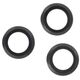 Set of lens glasses for iPhone 14 Pro / 14 Pro Max 6,7&quot; black frame (3 pcs) 5900495649713