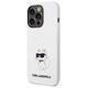 Case IPHONE 14 PRO MAX Karl Lagerfeld Hardcase Silicone Choupette (KLHCP14XSNCHBCH) white 3666339086794