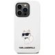 Case IPHONE 14 PRO MAX Karl Lagerfeld Hardcase Silicone Choupette (KLHCP14XSNCHBCH) white 3666339086794