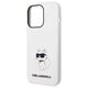 Case IPHONE 14 PRO MAX Karl Lagerfeld Hardcase Silicone Choupette (KLHCP14XSNCHBCH) white 3666339086794