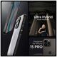 Case APPLE IPHONE 15 PRO Spigen Ultra Hybrid Crystal Frost black 8809896750400