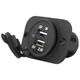 Recessed car charger with lid out: USB-A 5V/2,1A + USB-A 5v/1A, in:12V/24V 5902270717372