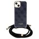 Original Case IPHONE 13 / 14 / 15 Guess Hardcase Crossbody Cord 4G Print (GUHCP15SHC4SEK) black 3666339147921