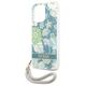 Case IPHONE 13 PRO Guess Hardcase Flower Strap (GUHCP13LHFLSN) green 3666339040499