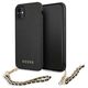 Original Case IPHONE 11 Guess Hardcase Saffiano Chain (GUHCN61SASGBK) black 3666339006037