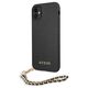 Original Case IPHONE 11 Guess Hardcase Saffiano Chain (GUHCN61SASGBK) black 3666339006037