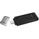 Kingston pendrive 128GB USB-C DT70 black 740617305371