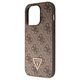 Original Case APPLE IPHONE 15 PRO Guess Hardcase Crossbody 4G Metal Logo (GUHCP15LP4TDSCPW) brown 3666339146962