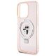 Original Case APPLE IPHONE 15 PRO Karl Lagerfeld Hardcase Ring Stand Karl&Choupettte MagSafe (Klhmp15lhmrskcp) pink 3666339169015