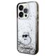 Original Case IPHONE 14 PRO Karl Lagerfeld Hardcase Liquid Glitter Choupette (KLHCP14LLKCNSK) transparent 3666339164171