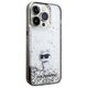 Original Case IPHONE 14 PRO Karl Lagerfeld Hardcase Liquid Glitter Choupette (KLHCP14LLKCNSK) transparent 3666339164171