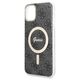 Original Case IPHONE 11 Guess Hardcase 4G Print MagSafe + Wireless Charger (GUBPP13XH4EACSW) black 3666339103361